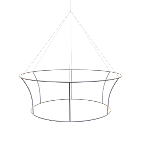 Custom Tapered Circle Personalized Trade Show Hanging Signs - Custom Hats Now