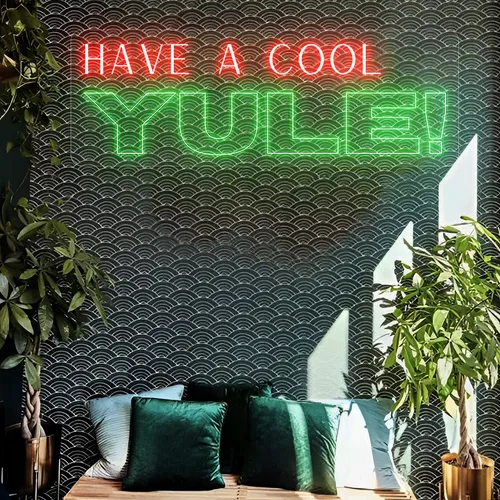 Have a Cool Yule! Neon Sign - Custom Hats Now