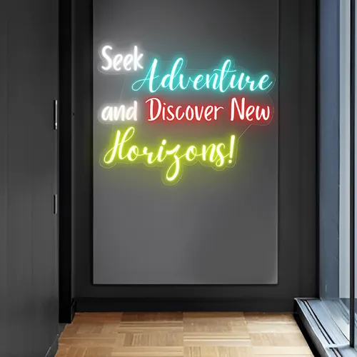 Seek Adventure Neon Sign - Custom Hats Now