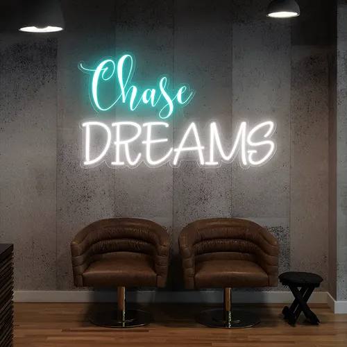 Chase Dreams Neon Sign - Custom Hats Now