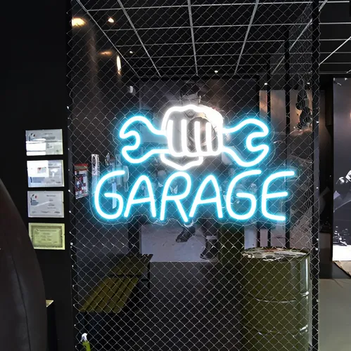 Garage Neon Sign - Custom Hats Now