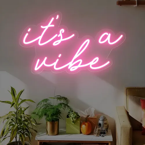 It's a Vibe Neon Sign - Custom Hats Now