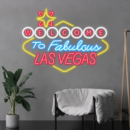 Welcome to Fabulous Las Vegas Neon Sign - Custom Hats Now