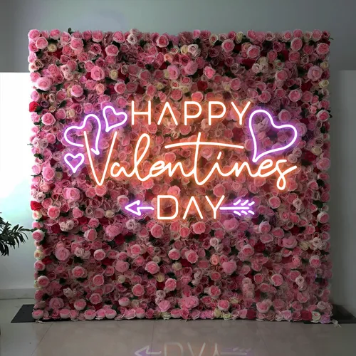 Happy Valentines Day Neon Sign - Custom Hats Now