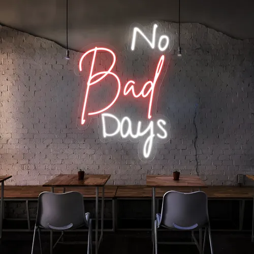 No Bad Days Neon Sign - Custom Hats Now