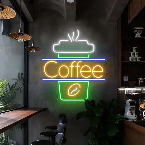 Coffee Neon Sign - Custom Hats Now
