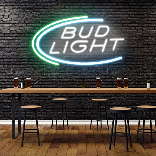 Bud Light Neon Sign - Custom Hats Now