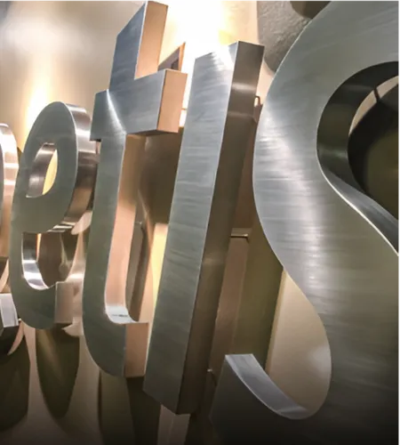 Stainless Steel Signs - Custom Hats Now