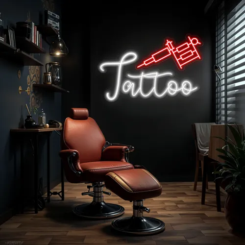 Tattoo Neon Sign - Custom Hats Now