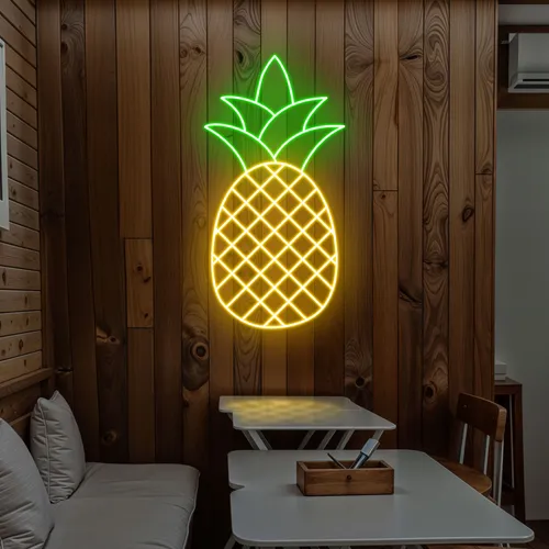 Neon Pineapple Light - Custom Hats Now