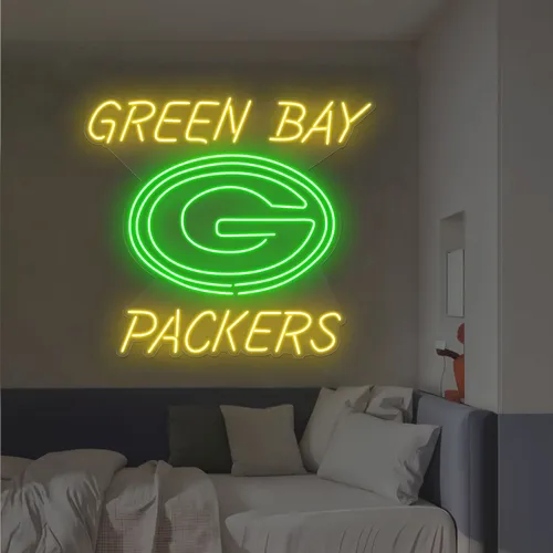 Green Bay Packers Neon Sign - Custom Hats Now