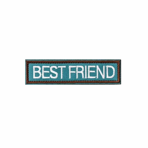 Blue and Brown Best Friend Patch - Custom Hats Now