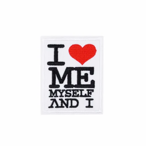 Black and White Me Myself and I Patch - Tote Bags Now