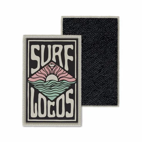 Rectangle Surf Locos Velcro Patch - Custom Hats Now