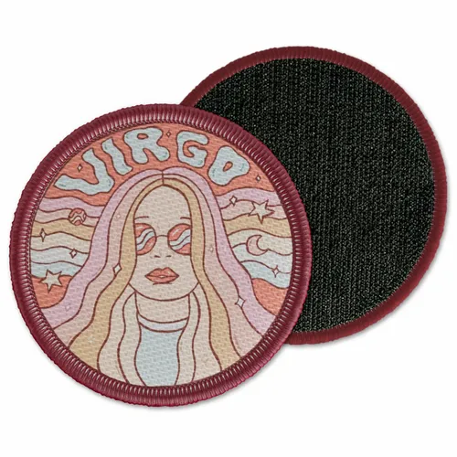 Round Virgo Velcro Patch - Custom Hats Now