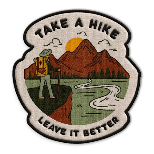 Take A Hike Hat Patch - Custom Hats Now