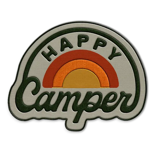 Happy Camper Hat Patch - Custom Hats Now