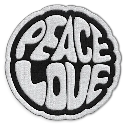 Peace Love Hat Patch - Tote Bags Now