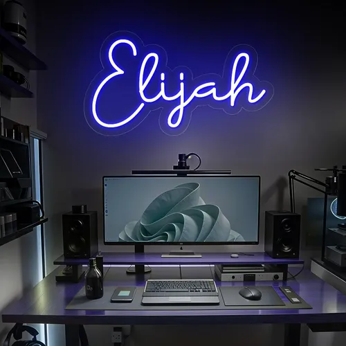 Elijah Neon Sign - Custom Hats Now