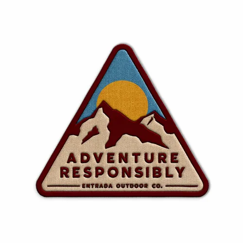 Triangle Adventure Responsibly Iron On Patch - Custom Hats Now