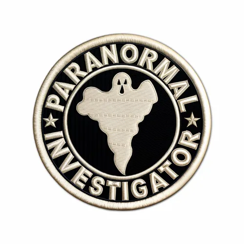 Round Paranormal Investigator Iron On Patch - Custom Hats Now