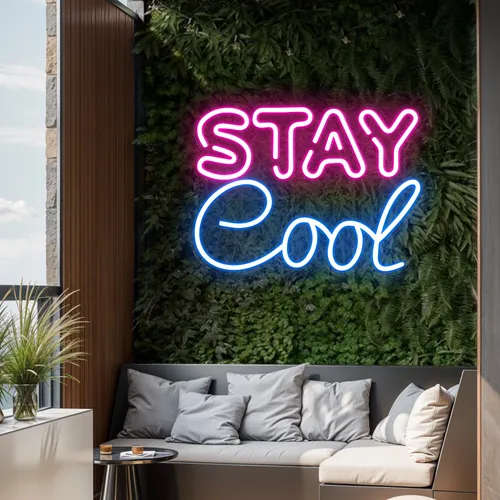 Stay Cool Neon Sign - Custom Hats Now