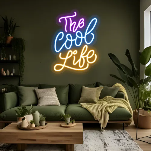 The Cool Life Neon Sign - Custom Hats Now