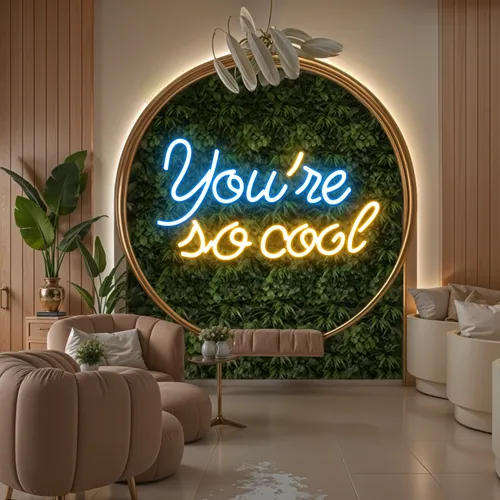 You're So Cool Neon Sign - Custom Hats Now