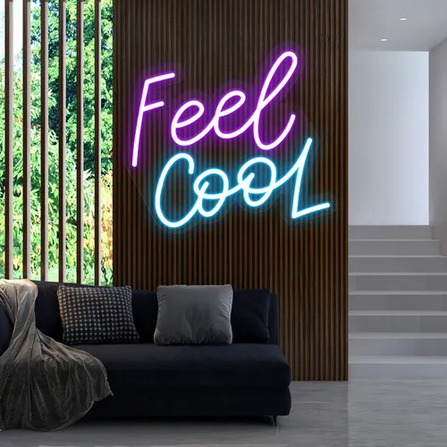 Feel Cool Neon Sign - Custom Hats Now