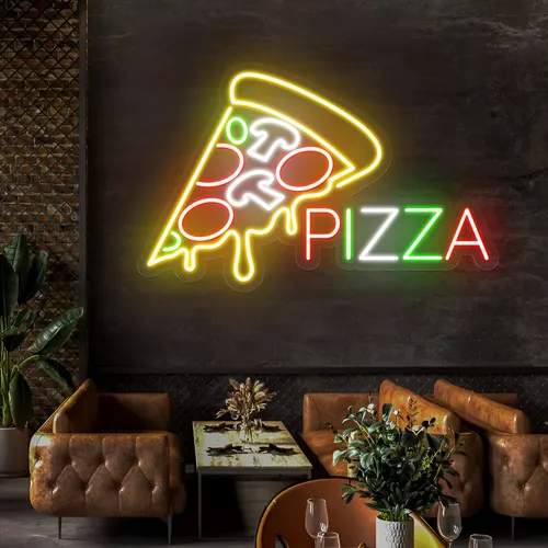 Pizza Neon Signs - Custom Hats Now