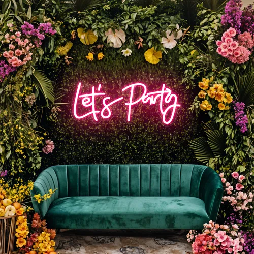 Let’s Party Neon Signs - Custom Hats Now