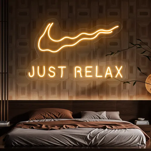 Nike Just Relax Neon Sign - Custom Hats Now