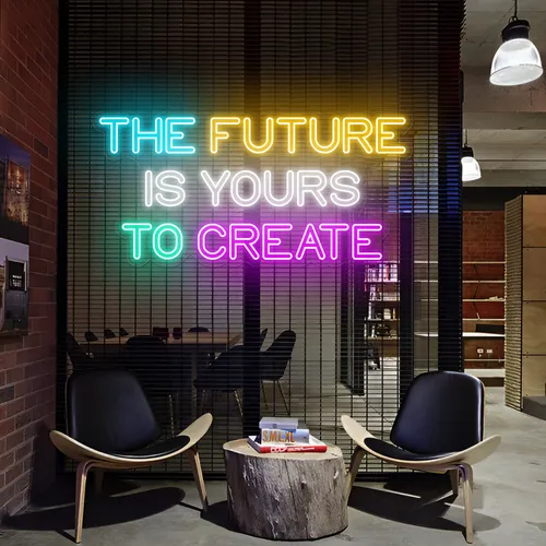 Limitless The Future is Yours to Create Neon Sign - Custom Hats Now