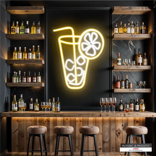 Tropical Glass Neon Sign - Custom Hats Now