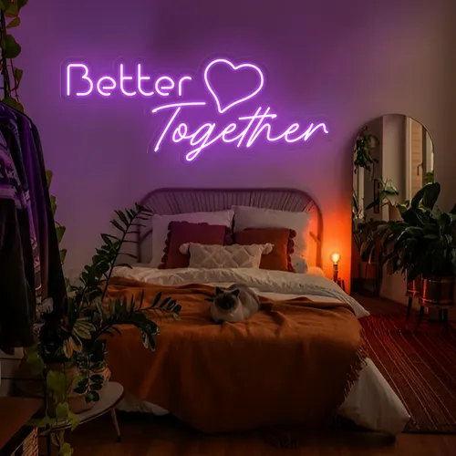 Better Together Neon Signs - Custom Hats Now