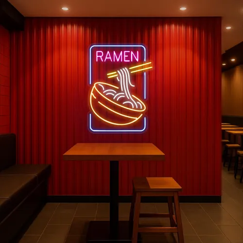 Custom Ramen Neon Signs - Custom Hats Now