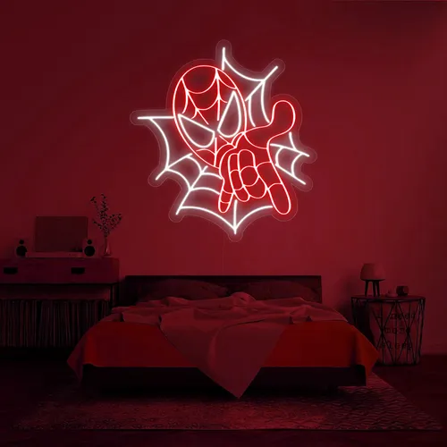 Custom Spiderman Neon Signs - Custom Hats Now