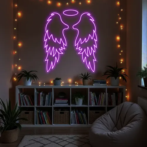 Custom Angel Wings Neon Signs - Custom Hats Now