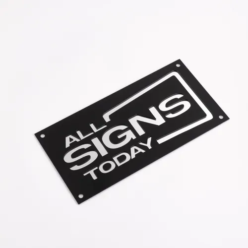 Engaraved Acrylic Sign - Custom Hats Now