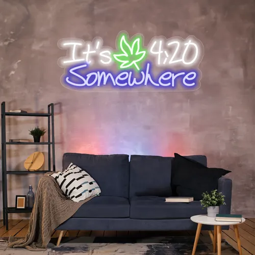 Custom 420 Neon Sign - Custom Hats Now