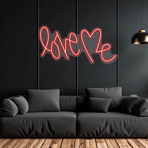 Custom Love Me Neon Signs - Custom Hats Now