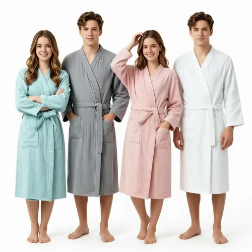4 Layer Gauze Cotton Bathrobes - Custom Hats Now
