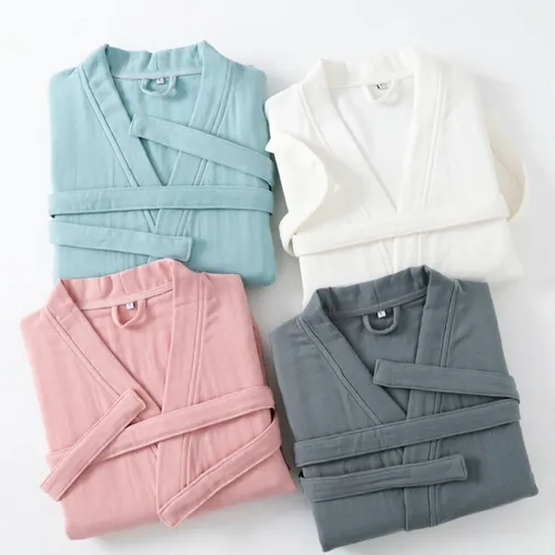 4 Layer Gauze Cotton Bathrobes - Custom Hats Now