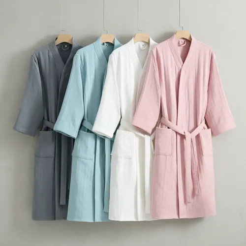 4 Layer Gauze Cotton Bathrobes - Custom Hats Now