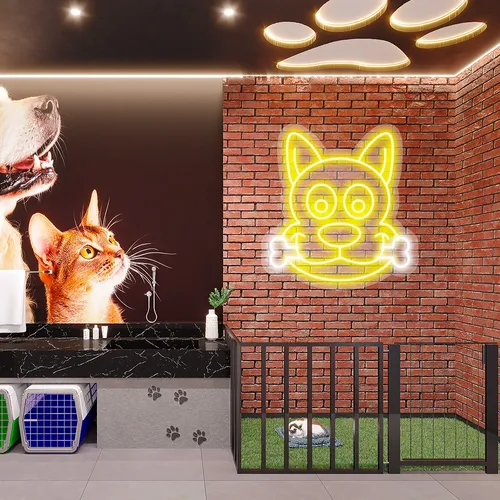 Custom Dog Neon Signs - Custom Hats Now