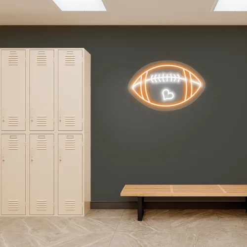 Custom Football Neon Signs - Custom Hats Now