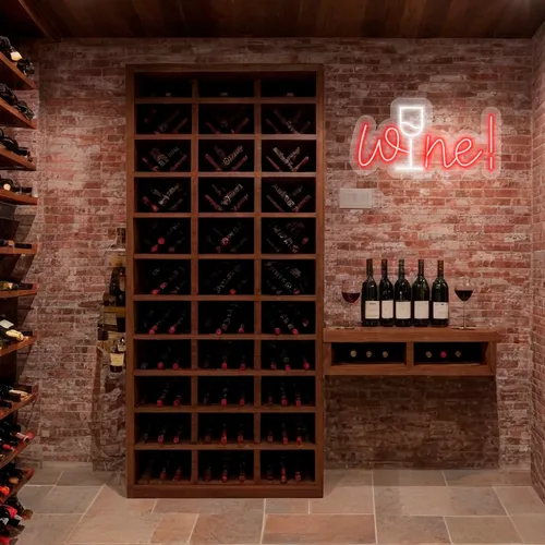 Custom Wine Neon Signs - Custom Hats Now
