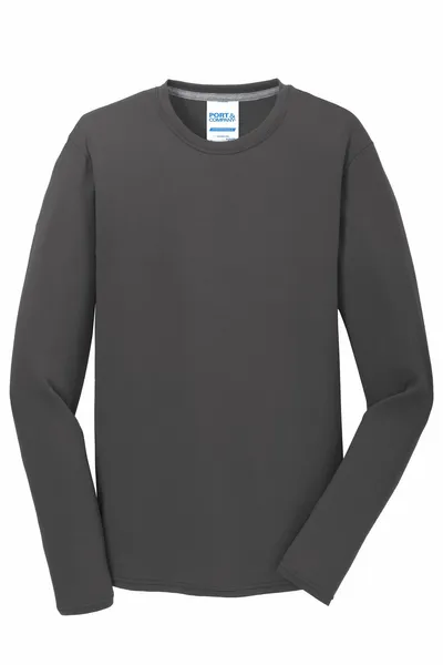 Port & Company Long Sleeve Performance Blend Tee. PC381LS - Custom Hats Now