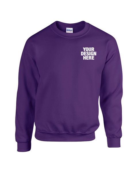 Gildan Adult Heavy Blend Adult 8 oz., 50/50 Fleece Crew - Custom Hats Now