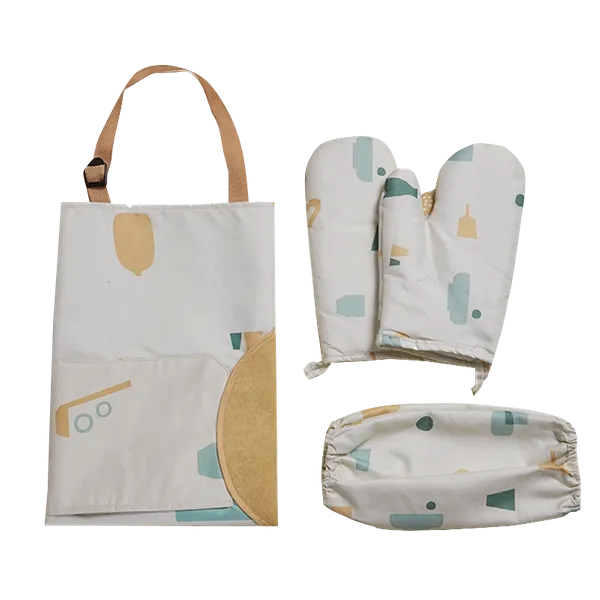 Striped Three-Piece Apron - Custom Hats Now